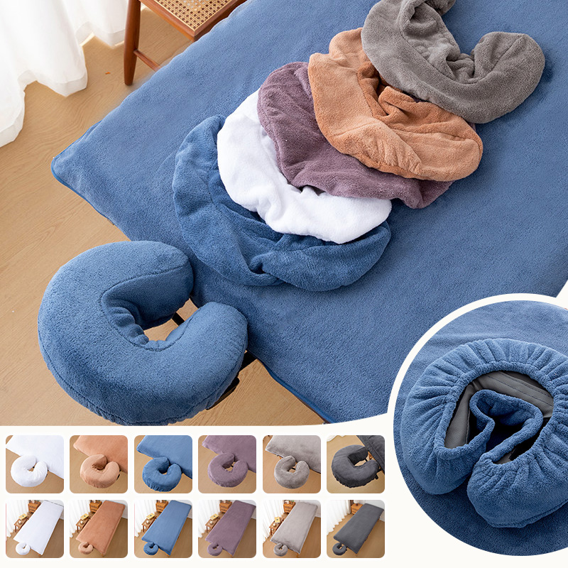 Wellness Spa And Massage - Coral Fleece Beauty Salon Bed Sheets