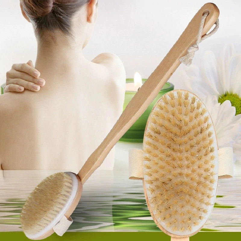 Dry Brush Body - Body Dry Brush, Hard Shower Brush,