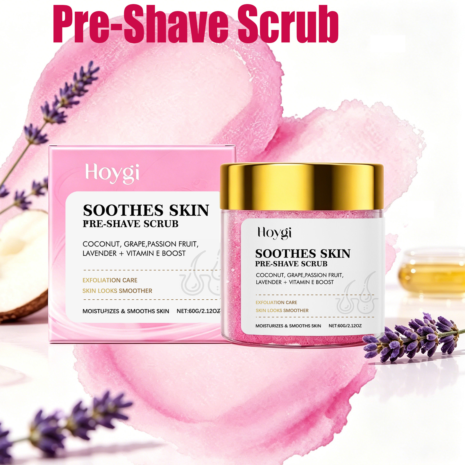 Hair Removal Cream - Pre-Shave Scrub Gentle Exfoliating Body Scrub