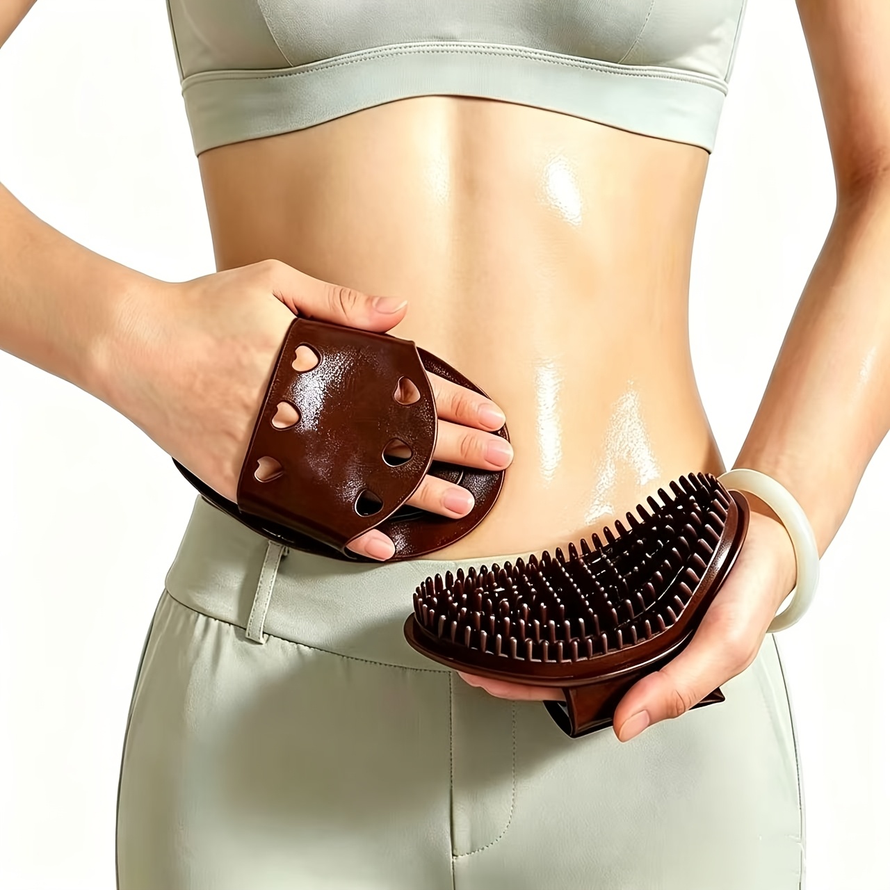 1 Set  Massage Brush Set - Mer - Dry Brush Body 评论和价格