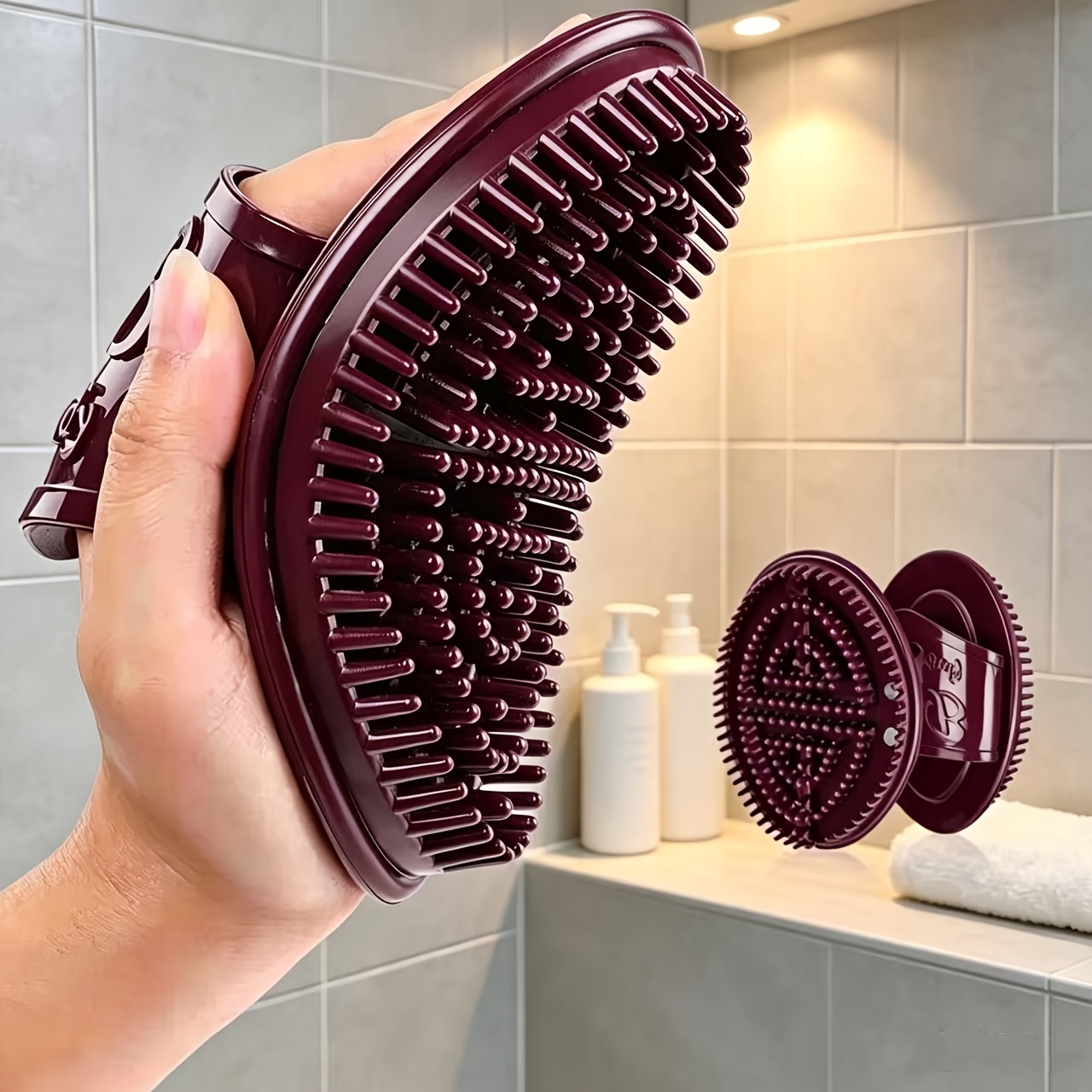 1 Set  Massage Brush Set - Mer - Dry Brush Body 评论和价格