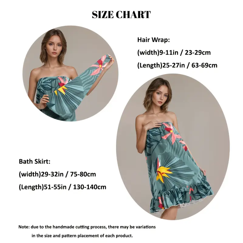 Women'S Tropical Floral Microf - Spa Y Wellness 评论和价格