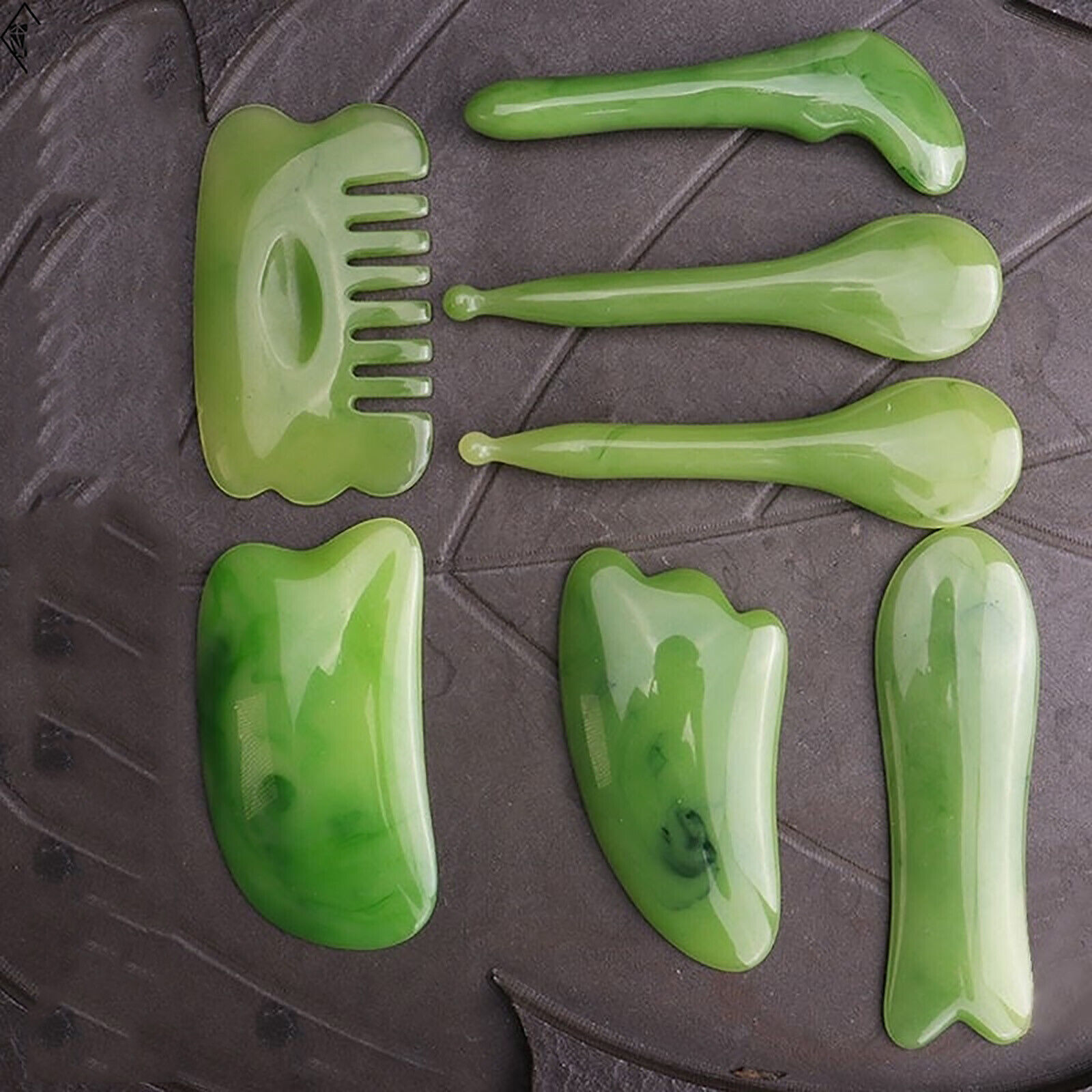 7 Pcs Natural Resin Gua Sha Sc - Spa Wellness Locations 评论和价格