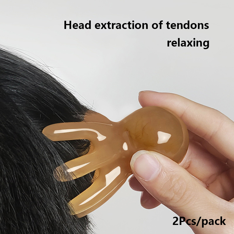 2Pcs Resin Octopus Comb Scalp  - Wellness Spa And Massage 评论和价格