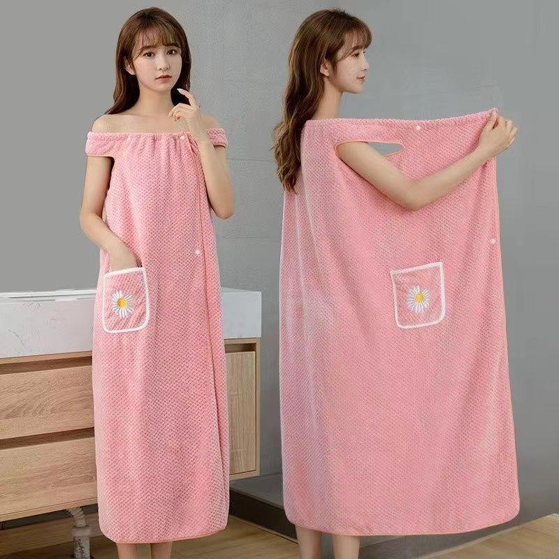Extra Long Pink Floral Bath To - Spa Y Wellness 评论和价格
