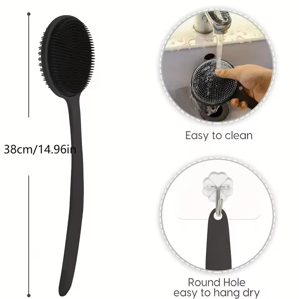 1pc Silicone Back Scrubber Bru - Dry Brush Body 评论和价格