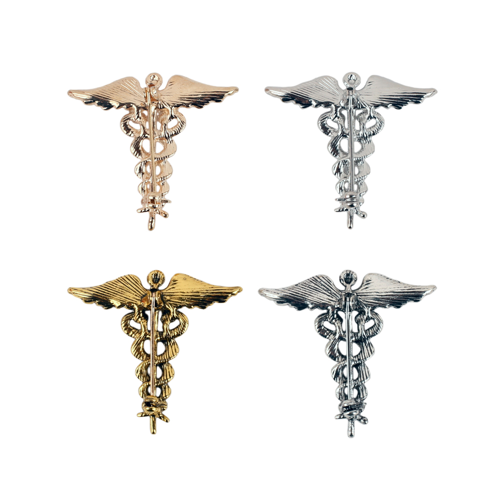 Medical Caduceus Brooch Snake  - Medical Wellness & Spa Werona 评论和价格
