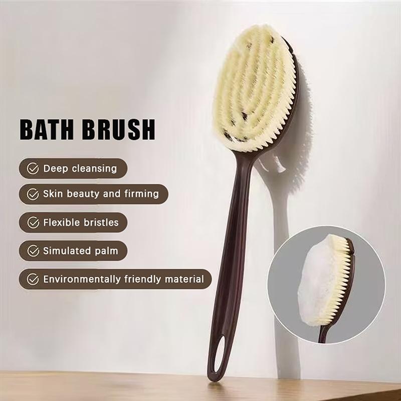 Body Massage Brush 2 In 1 Long - Dry Brush Body 评论和价格