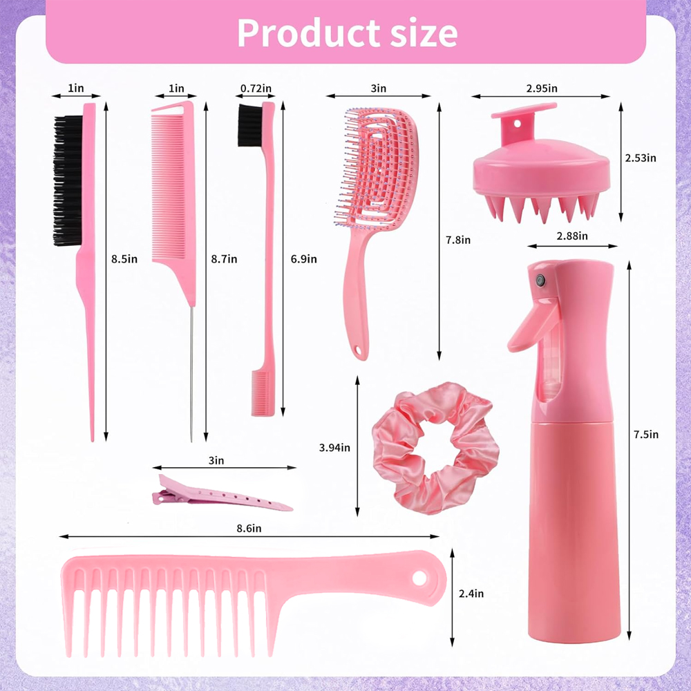 11 pcs Hair Brush Set, Detangl - Dry Brush Body 评论和价格